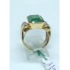 anello oro giallo e bianco con smeraldo  EURO 720