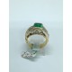 anello oro giallo con smeraldo e diamanti EURO 5600