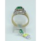 anello oro con smeraldo e diamanti EURO 1820