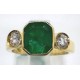 anello oro, smeraldo e diamanti EURO 1750