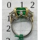 anello oro, smeraldo e diamanti EURO 20000