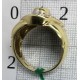anello oro, smerlado e zirconi EURO 670