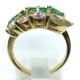 anello oro, smeraldi e diamanti EURO 930