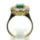 anello oro, smeraldo e diamanti EURO 3500