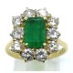 anello oro, smeraldo e diamanti EURO 3500