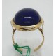 anello oro con quarzo blu EURO 260