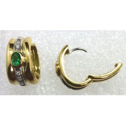orecchini in oro, smeraldi e diamanti EURO 860