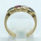 anello oro con brillanti, zaffiro, rubino e smeraldo EURO 800