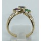 anello oro con brillanti, rubino, zaffiro e smeraldo EURO 630