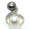 anello oro, perle e diamanti EURO 690