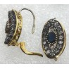orecchini in oro, argento, zaffiro e diamanti EURO 710