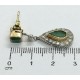 orecchini in oro, diamanti e smeraldi EURO 1350