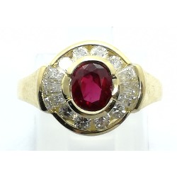 anello oro, diamanti e rubino EURO 1500