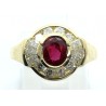 anello oro, diamanti e rubino EURO 1500