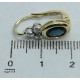 orecchini in oro diamanti e zaffiri EURO 920