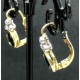 orecchini in oro diamanti e zaffiri EURO 920