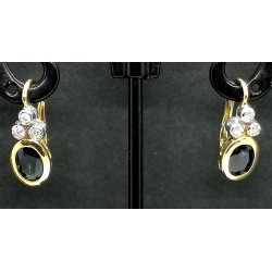 orecchini in oro diamanti e zaffiri EURO 920