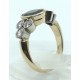 anello oro zaffiro e diamanti EURO 1400