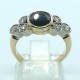 anello oro zaffiro e diamanti EURO 1400