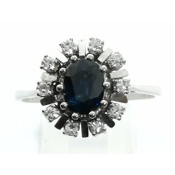anello oro zaffiro e diamanti EURO 880