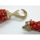 collana in oro, corallo e diamanti prezzo su richiesta