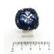 Anello in oro con zaffiri naturali e diamanti EURO 4100