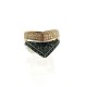 Anello in oro con diamanti bianchi e neri EURO 3500