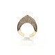 Anello in oro con diamanti bianchi e neri EURO 3500