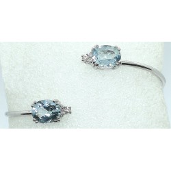 bracciale in oro, diamanti e acquamarina prezzo su richiesta