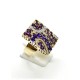 Anello in oro con ametiste e diamanti EURO 2500