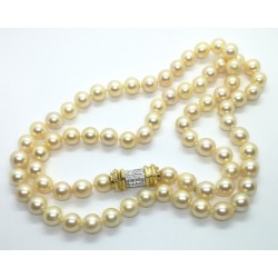 collana perle oro e diamanti prezzo su richiesta