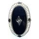 anello oro 14kt con onice e diamante prezzo su richiesta