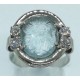 anello oro, brillanti e acqua marina EURO 820