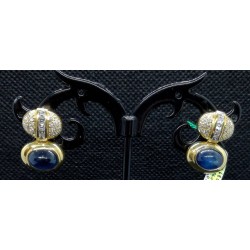orecchini in oro, brillanti e zaffiri EURO 1150