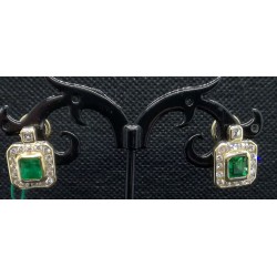 orecchini in oro con smeraldi e brillanti EURO 2750