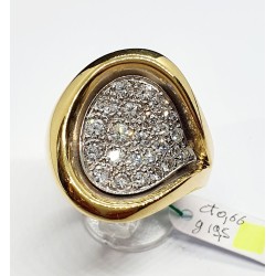 Anello oro diamanti Euro 1960