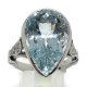 Anello oro, diamanti e acqua marina EURO 1780