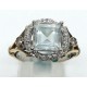 Anello oro diamanti e acqua marina EURO 970