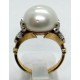 Anello oro, diamanti e perla EURO 1200