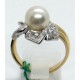 Anello oro, diamanti e perla EURO 1060