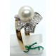 Anello oro, diamanti e perla EURO 1060