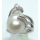 Anello oro, diamanti e perla EURO 1740