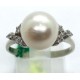 Anello oro, perla e diamanti EURO 440
