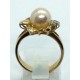 Anello oro, diamanti e perla EURO 600