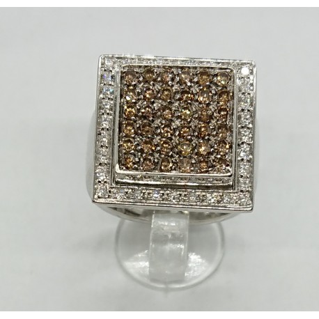 Anello oro bianco, diamanti euro 1500