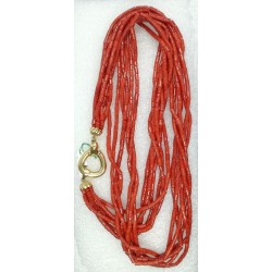 collana in oro e corallo prezzo su richiesta