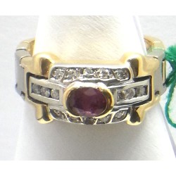 anello oro, rubino e diamanti EURO 630