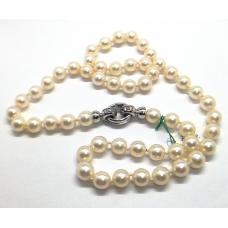 collana in oro, perle e diamanti EURO 1100